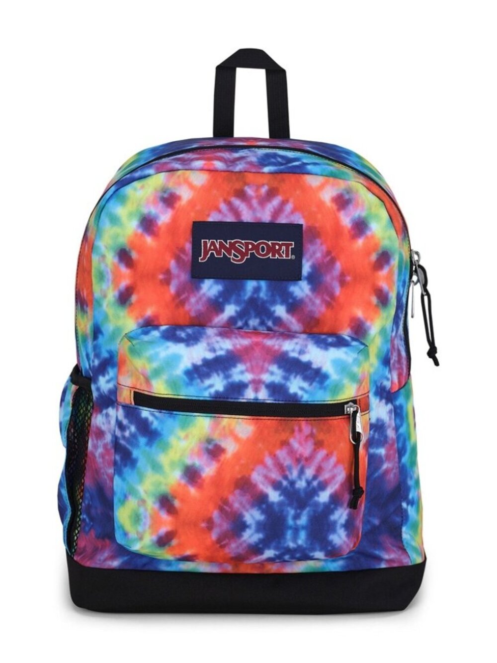 JanSport Cross Town Plus Backpack Red Multi Color Hippie Laptop School Travel